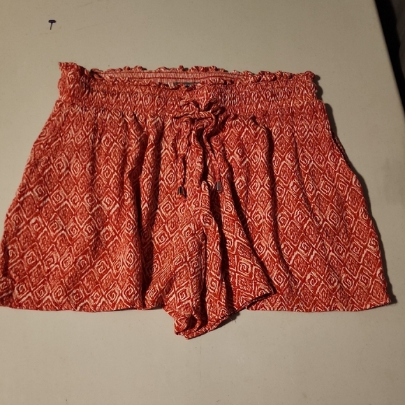 Maurices Pants - Maurices High Waist Red Shorts with Elastic Waistband